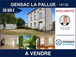 maison à la vente -   16130  GENSAC LA PALLUE, surface 167 m2 vente maison - UBI443324747